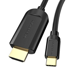 VENTIONbxV USB-C  HDMI P[u [f /1.5m /4KΉ] ubN CG-2021