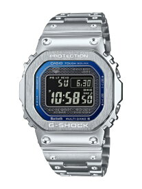 【エントリーで最大2万ポイント当たる｜2/25まで】 CASIO｜カシオ 【Bluetooth搭載ソーラー電波時計】G-SHOCK（Gショック）フルメタルシリーズ シルバー GMW-B5000D-2JF