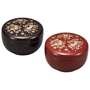 まえじゅう漆器|MAEJYU SHIKKI 5T-322 桜づくし ボンボンペア