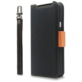 CORALLO｜コラーロ GooglePixel8対応ケース手帳型/カード収納/ストラップ付 /スタンド機能 レザーケースNU Corallo ブラックオレンジ CR_P8NCSPLNU_BO