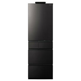 【無料延長保証「自然故障プラン」】 Panasonic｜パナソニック 冷蔵庫 CVタイプ ヘアラインディープブラック NR-E46CV1-K [幅60cm /457L /5ドア /右開きタイプ /2024年]【無料基本設置料】