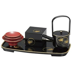 まえじゅう漆器｜MAEJYU SHIKKI 7L-013 屠蘇器 光輪松
