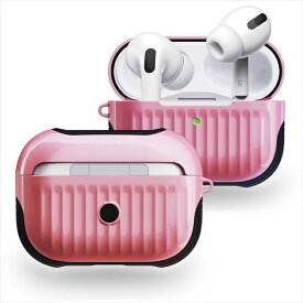 CROSS ROAD｜クロスロード AirPods Pro用 耐衝撃カバー ストラップ付 ラインタイプ ピンク TCAPPC-LNPK