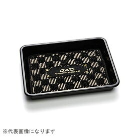 GARSON｜ギャルソン トレーwithマット　チェックモデル　ブラック/ゴールド　ゴールドオーナメント HA613-02