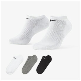 NIKE｜ナイキ 男女兼用 ナイキ エブリデイ クッションド トレーニング ノーショウ ソックス 3足 マルチカラー SX7673 [ユニセックス /23〜25cm]【返品交換不可】