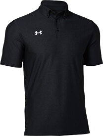 【返品交換不可】 アンダーアーマー｜UNDER ARMOUR 男女兼用 UAチーム アーマー ポロ ボタンダウン Black×White 1384777 [ユニセックス /3XLサイズ]