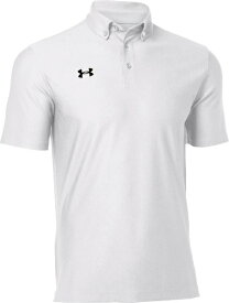 【返品交換不可】 アンダーアーマー｜UNDER ARMOUR 男女兼用 UAチーム アーマー ポロ ボタンダウン White×Black 1384777 [ユニセックス /XSサイズ]