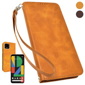 shizukawill｜シズカウィル Google Pixel4 手帳型 本革調 レザーケース ライトブラウン GOPI4LBR