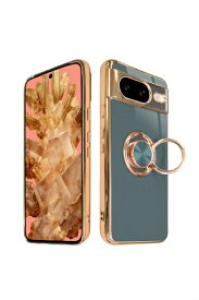 shizukawill｜シズカウィル Google Pixel8 リング付キケース グリッティア ブルーグレー GOPI8CL5GR