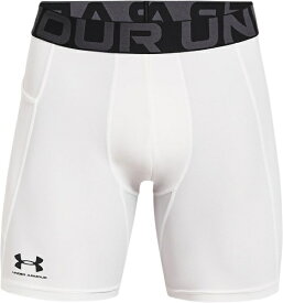 【返品交換不可】 アンダーアーマー｜UNDER ARMOUR メンズ UAヒートギアアーマー ショーツ White×Black 1361596 [メンズ /SMサイズ]