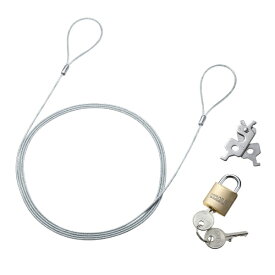 サンワサプライ｜SANWA SUPPLY セキュリティワイヤー スロットマルチ対応 [3x7mm、3.2x4.5mm、2.5x6mm] 南京錠 SL-94