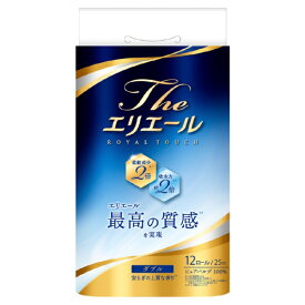 大王製紙｜Daio Paper elleair（エリエール）The エリエールトイレットティシュー ダブル 25m 12ロール