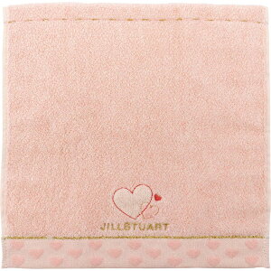 タオル美術館|Towel Art Museum JILLSTUART(ジルスチュアート)ポイントハート タオルハンカチ(約25×25cm) ピンク