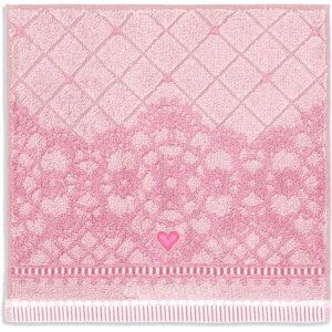 タオル美術館|Towel Art Museum JILLSTUART(ジルスチュアート)ドーリーレース タオルハンカチ(約25×25cm) ピンク