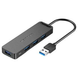 VENTION｜ベンション CH-8306 USB-Aハブ 1m micro USBメス給電 ブラック [バス＆セルフパワー /4ポート /USB3.0対応]