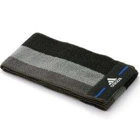 タオル美術館｜Towel Art Museum adidas（アディダス）スリートーン ポケット付マフラータオル（約12×90cm） ブラック