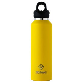 REVOMAX｜レボマックス 炭酸対応真空断熱ボトル 20oz［592ml/ワンタッチ］ REVOMAX アシッドイエロー DWF-20138B-JP-V3 [炭酸対応]