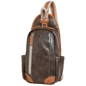 ELA｜イー・エル・エー ELA　合成皮革　ボディバッグ チョコ ELA-12259-CHO