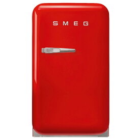 SMEG｜スメッグ モダンでポップなイタリアンスタイルのミニ冷蔵庫 SMEG FAB5RRD5 レッド [40.4cm /34L /1ドア /右開きタイプ]