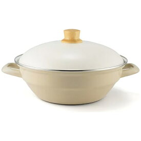 【エントリーで最大2万ポイント当たる｜1/20まで】 富士ホーロー工業｜FUJIHORO 琺瑯土鍋24cm DONABE6 グレージュ HD-24.GG