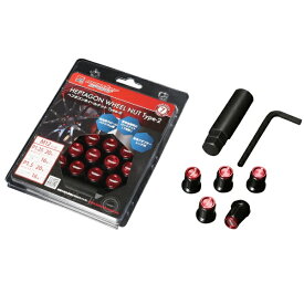 monsterSPORT｜モンスタースポーツ ヘプタゴンホイールナット Type-2 20個セット レッド M12×P1.25 スズキ他用 684520-0020R