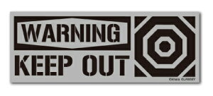 �[�l�����X�e�b�J�[�bGENERAL STICKER Workson�X�e�b�J�[�@S�T�C�Y A.T.FIELD ���� KEEP OUT ATF-014R