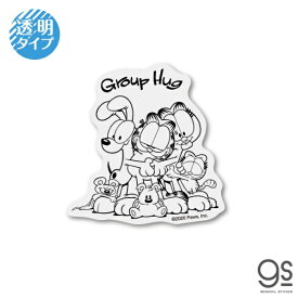 ゼネラルステッカー｜GENERAL STICKER 透明ダイカットミニステッカー GARFIELD Group Hug GF-015