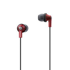 Panasonic｜パナソニック イヤホン カナル型 レッド RP-HJE150M-R [φ3.5mm ミニプラグ]