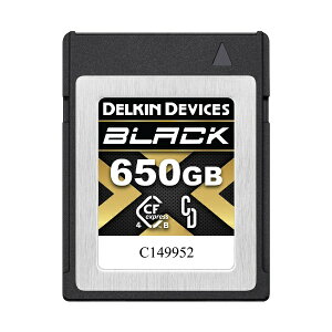 fLfoCXbDELKIN DEVICES BLACK 4.0 CFexpress Type B J[h 650GB (őǍ3530MB/s ő发3250MB/s) DELKIN DEVICES DCFX4B650