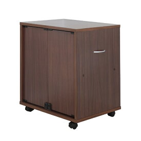 充英アート｜Jueiart 同人誌専用 押入れワゴン 両面収納 奥行45cm JAJAN ブラウン DSW-T60B