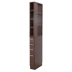 充英アート｜Jueiart 3方向から取り出せる隙間収納ラック 幅15.2cm JAJAN ブラウン SSK-T15B