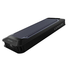 【エントリーで最大全額ポイント還元｜7/18迄】 センチュリー｜Century Corporation SSDケース USB-C接続 USB 4 you M.2 NVMe Case(Mac/Windows11対応) ブラック CFUM2NU40G [M.2対応 /NVMe /1台]