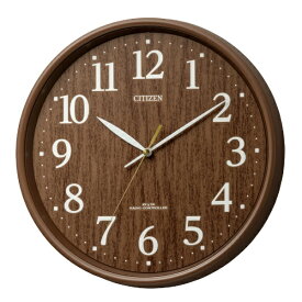 【エントリーで最大2万ポイント当たる｜1/20まで】 CITIZEN｜シチズン 電波掛時計 茶 8MY569-006 [電波自動受信機能有]