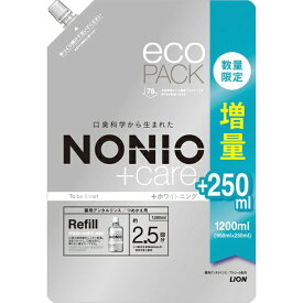 LION｜ライオン NONIO（ノニオ）ホワイトニングリンス 詰替増量1200mL