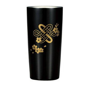 たつみや｜TATSUMIYA 真空ステンレスタンブラー　440　黒桜結び HAKOYA 253023