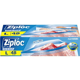 旭化成ホームプロダクツ｜Asahi KASEI Ziploc(ジップロック)フリーザーバッグ　L48枚 大容量品