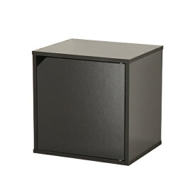 充英アート｜Jueiart 組み合わせ自由 キューブボックス 木扉タイプ 幅34.5×奥行29×高さ34.3cm JAJAN ブラック CUB-T35DBK