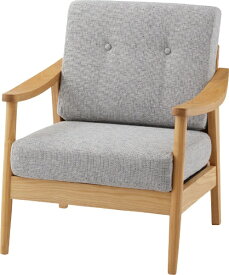 東谷｜AZUMAYA 【ソファ】バッスム 1人掛け RTO-911GY (W73×D71×H85×SH41cm) グレー