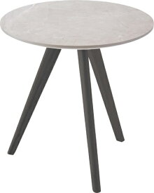 東谷｜AZUMAYA ラウンドサイドテーブル TAP-205GY (W50×D50×H50cm) グレー