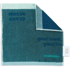 タオル美術館｜Towel Art Museum BEAMS DESIGN（ビームス デザイン）グッドメッセージ タオルハンカチ（約25×25cm） ブルー