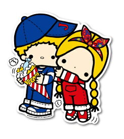 ゼネラルステッカー｜GENERAL STICKER ウォールステッカー サンリオキャラクターズ パティ＆ジミー DW-007