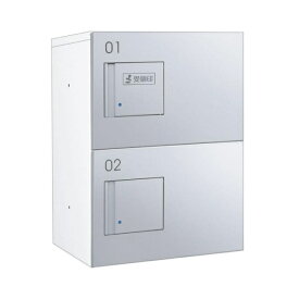 ダイケン｜DAIKEN 集合住宅向け宅配ボックス　防滴仕様　プッシュ錠タイプ ホワイト/シルバーメタリック TBX-F1SSN-WM4031 【メーカー直送・代金引換不可・時間指定・返品不可】