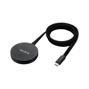 ELECOMbGR CX[d Qi F Qi2 Ή 15W / 7.5W / 5W }Olbg  P[u ^bVP[u 1m u[d y iPhone eΉ z ubN W-MA05BK