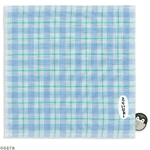 タオル美術館|Towel Art Museum コウペンちゃん えらいなあ タオルハンカチ(約25×25cm) ブルー