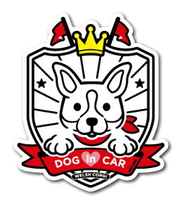 �[�l�����X�e�b�J�[�bGENERAL STICKER DOG in CAR STICKER WELSH CORGI PET-050