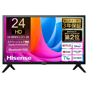 Hisense�b�n�C�Z���X �t���e���r 24A4N [24V�^ /Bluetooth�Ή� /�n�C�r�W���� /YouTube�Ή�]