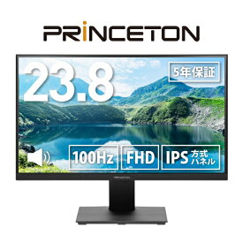 【エントリーで最大2万ポイント当たる｜1/20まで】 PRINCETON｜プリンストン PCモニター ブラック PTF-H242W-BK [23.8型 /フルHD(1920×1080) /ワイド /100Hz]