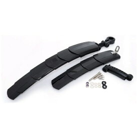 サギサカ｜SAGISAKA 伸縮フェンダー 前後セット(対応サイズ:14インチ〜700c) 52695 ブラック