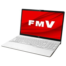 富士通｜FUJITSU ノートパソコン FMV LIFEBOOK AH450/J プレミアムホワイト FMVA450JW [15.6型 /Windows11 Home /AMD Ryzen 5 /メモリ：8GB /SSD：256GB /Office HomeandBusiness /2024年5月モデル]