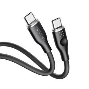 VOLTME�b�{���g�~�[ ���X�V���[�Y�V���R�� �[�d�P�[�u�� USB-C��USB-C 60W 1m �u���b�N C2131
